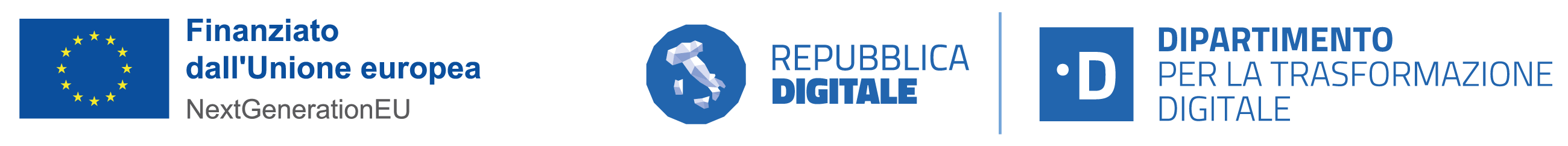 Dipartimento trasformazione digitale | Finanziato Unione Europea | Repubblica digitale