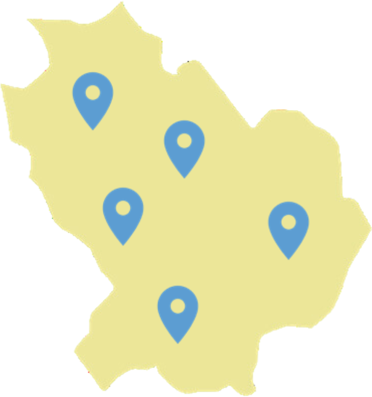 Mappa dei centri