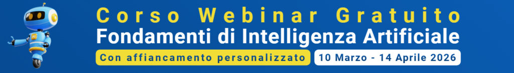Corso Webinar IA 10 marzo - 14 aprile 2026